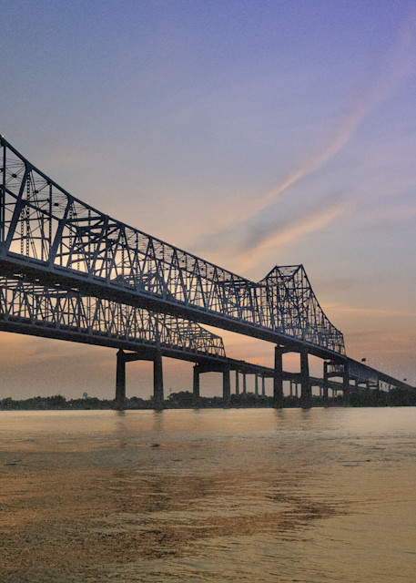 New Orleans Bridge before Sunrise | Eugene L Brill