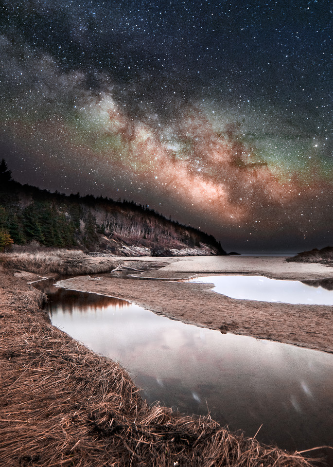 Sand Beach Milky Way Photography Art | Monteux Gallery