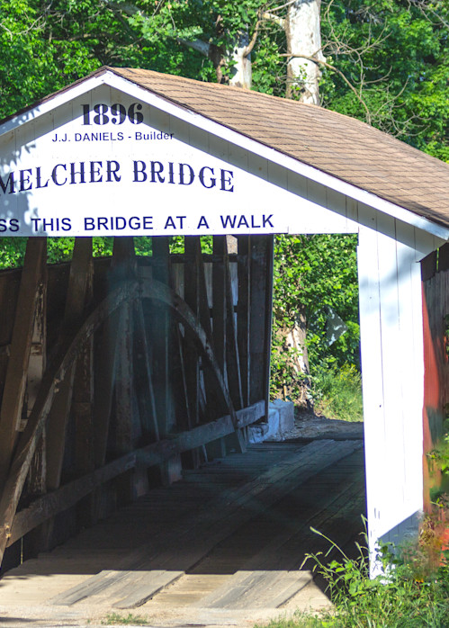 Melcher Bridge   Cross At Walking Speed Art | Don Peterson Photography