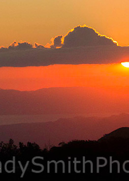 Sunset from Monteverde, Costa Rica.