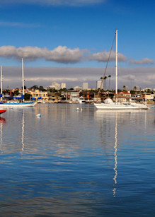 Balboa Island Panorama With Boats Art | Shaun McGrath Photography