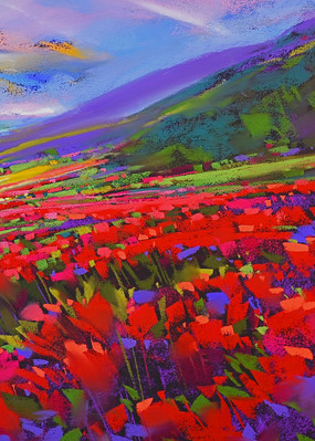 Crimson Fields Art | Michael Mckee Gallery Inc.