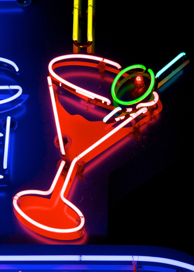 Neon Martini Art Shaun McGrath Photography