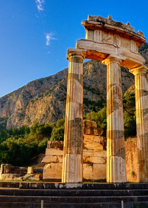 Temple Of Athena Pronaia   Delphi Greece Photography Art | zoeimagery.XYZ