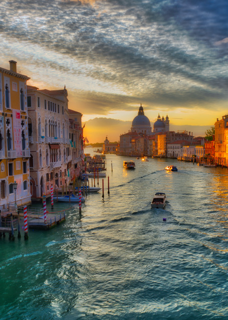 Sunrise On The Grand Canal Of Venice Photography Art | zoeimagery.XYZ