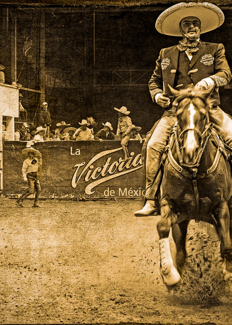 A Vaquero in a rodeo in Guanajuato, Mexico