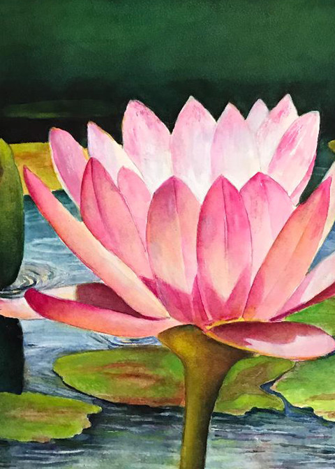 Light of the Lily, From an Original Watercolor Painting