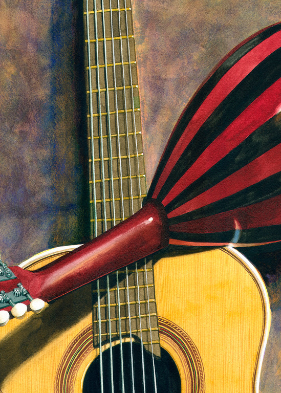 Guitar And Mandolin Art | Gary Curtis Watercolors
