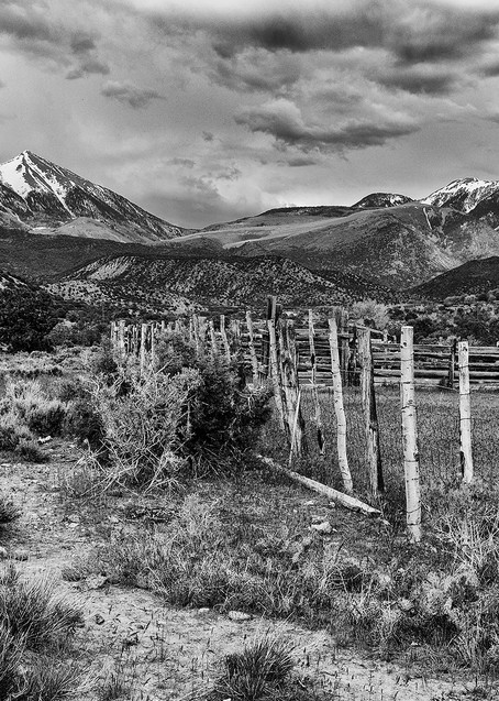 La Sal Mountains In Monochrome Photography Art | Nicholas Jensen Photography