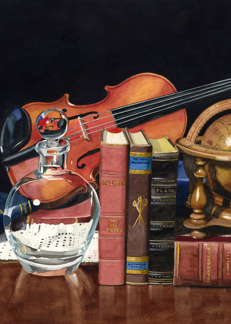Strings And Shakespeare Art | Gary Curtis Watercolors