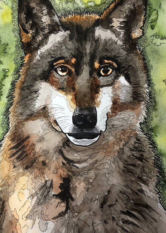 Wolf Art | Water+Ink Studios