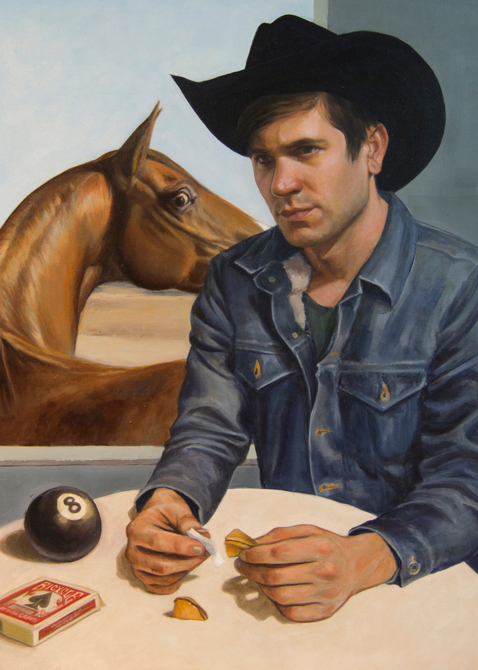 Cowboy Reads His Fortune Art | Kym Day Studio