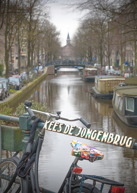 Bicycles of Amsterdam Kees de Jongenbrug bridge | Eugene L Brill
