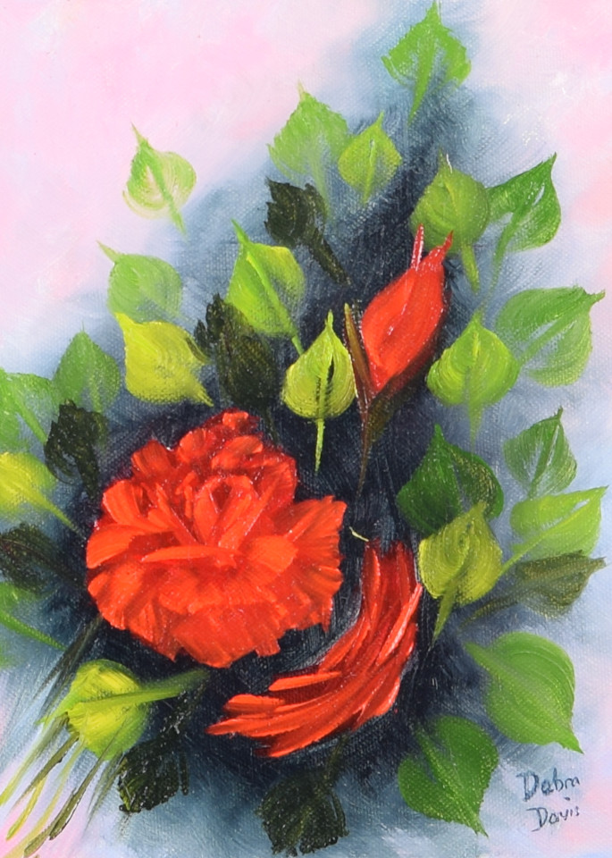 Red Roses Art | Debra Davis Fine Art