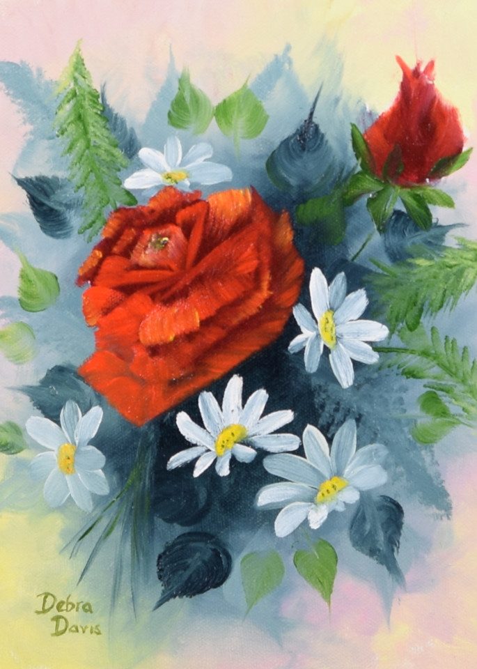 Roses And Daisies Art | Debra Davis Fine Art