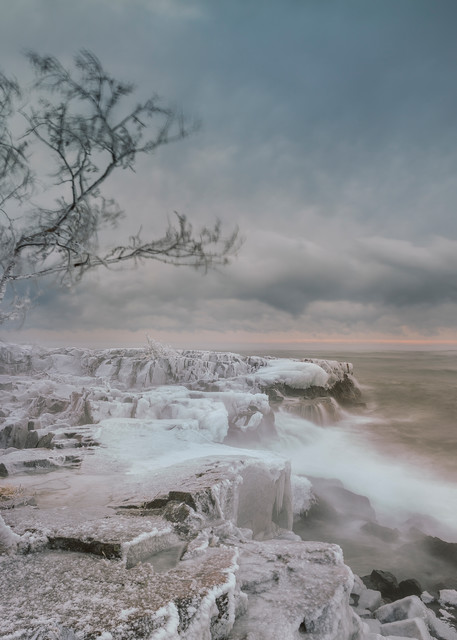 Freezing Spray, Lighthouse Point Two Harbors Photography Art | John Gregor Photography