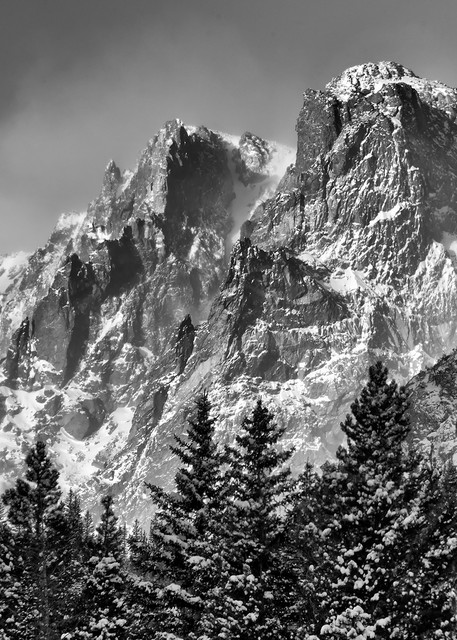 Flattop Mountain In Black & White Photography Art | Nicholas Jensen Photography