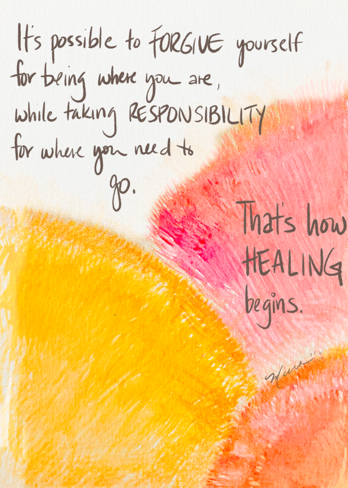 How healing begins - spontaneous watercolor piece