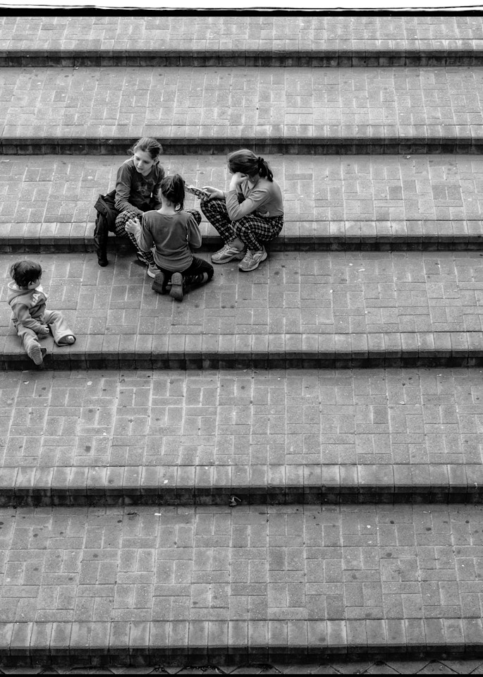 Tiberious   Children On The Steps Photography Art | David Frank Photography