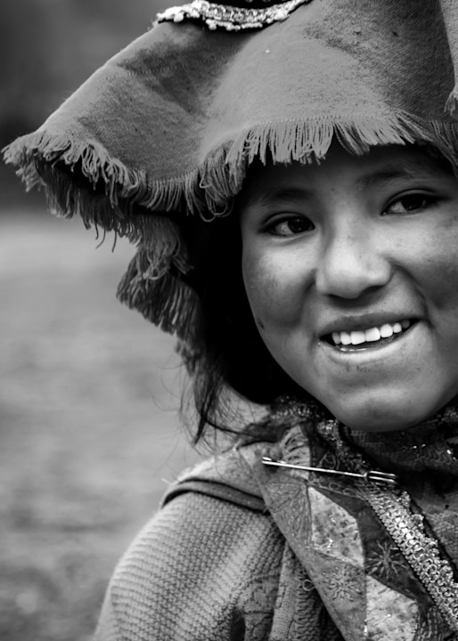 Portrait of a villager in Peru