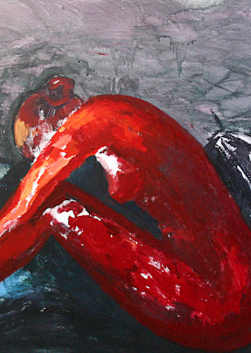 Red Angst Art | Merita Jaha Fine Art