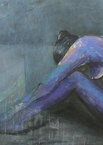 Purple Angst Art | Merita Jaha Fine Art