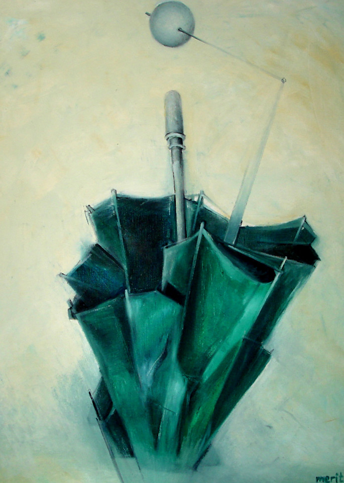 Green Umbrella Art | Merita Jaha Fine Art