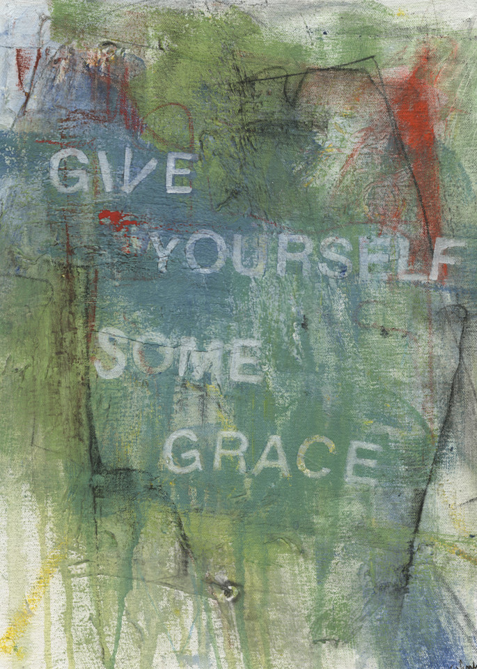Give Me Your Words : : Give Yourself Some Grace Art | Stephanie Visser Fine Art