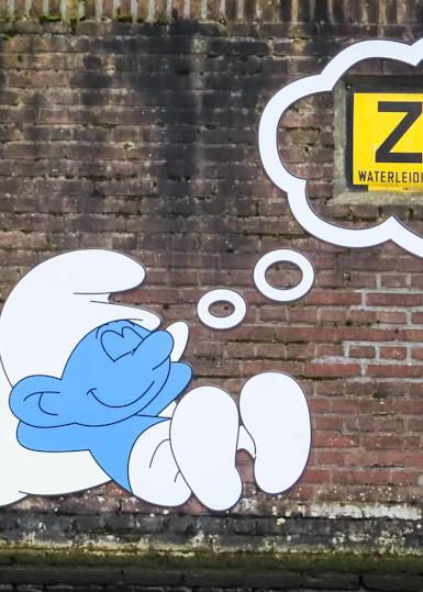 Sleeping Smurf. Amsterdam Photography Collection | Eugene L Brill