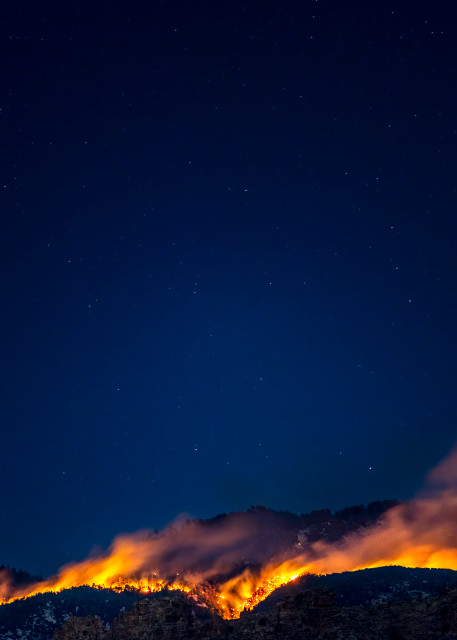 Bighorn Fire 6-30 2 | Night Skies Collection | CBParkerPhoto Art