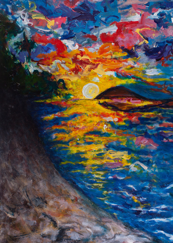 Ocean Sunset, 2015 Art | Daniel Kanow Fine Art