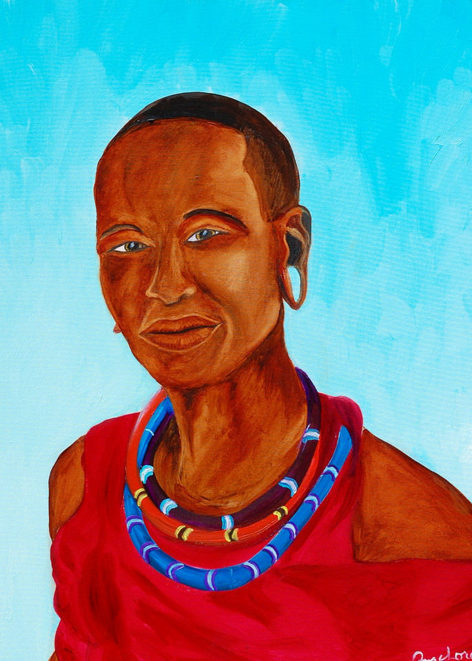 Kenyan Man - Paintings
