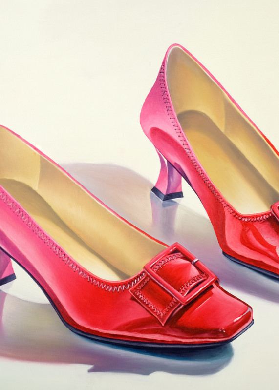 Mary's Red Shoes Art | Gema Lopez Fine Arts