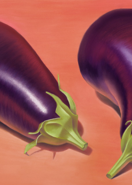 Eggplants Art | Gema Lopez Fine Arts