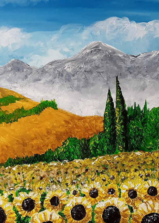 Sicilian Sunflowers Art | keithpiccolo