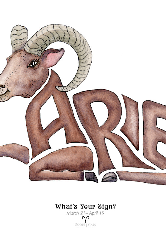 What's Your Sign? Aries Print Art | Jeanine Colini Design Art
