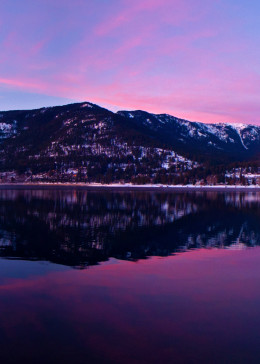7B-Photography - Sandpoint Photography Hope's Purple Panorama on Lake Pend Oreille in Hope Idaho