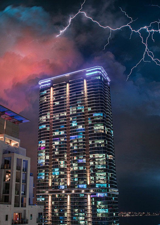 Miami Lightning  Photography Art | lawrencemansell