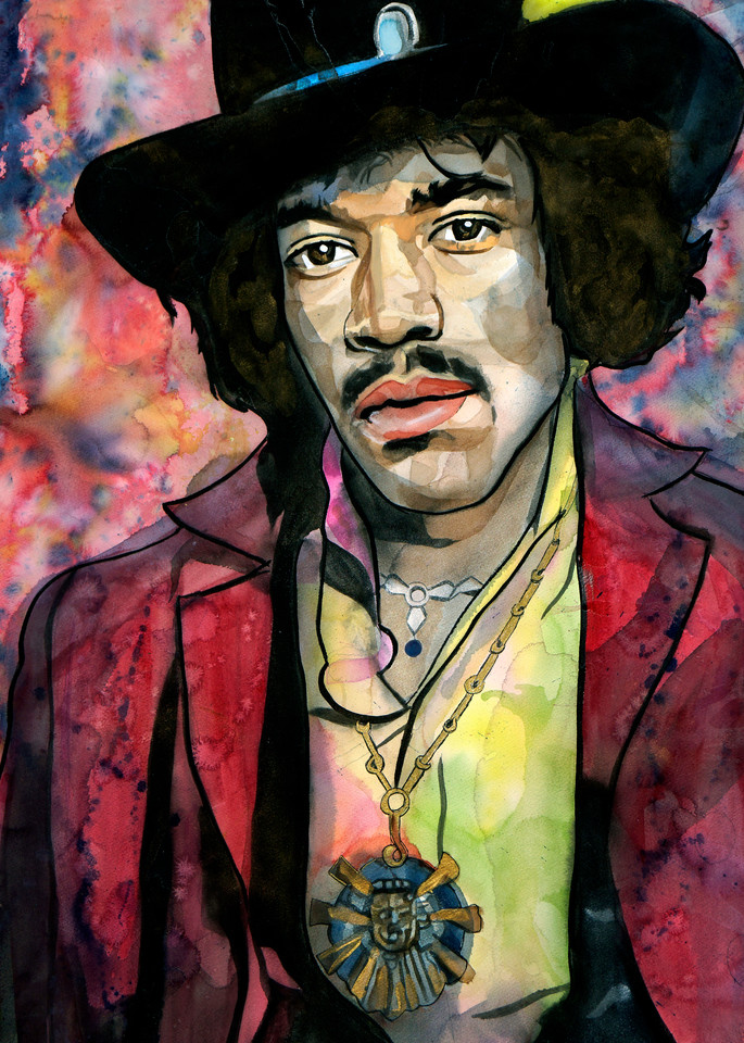 Jimi Hendrix   Lf Art | William K. Stidham - heART Art