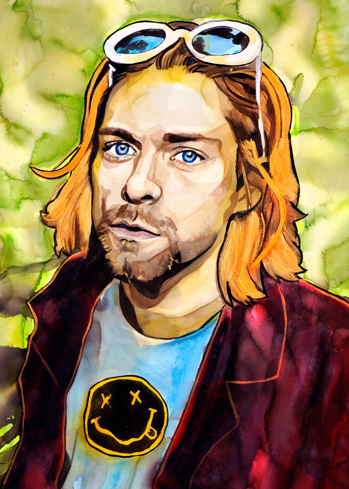 Kurt Cobain   Lf Art | William K. Stidham - heART Art