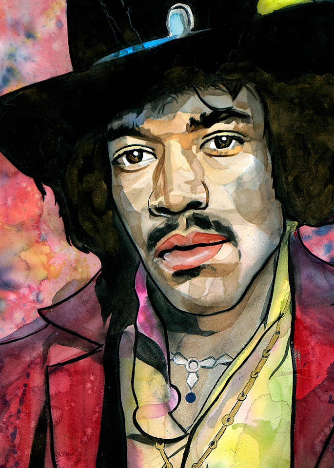 Jimi Hendrix Life Froce Coaster Art | William K. Stidham - heART Art