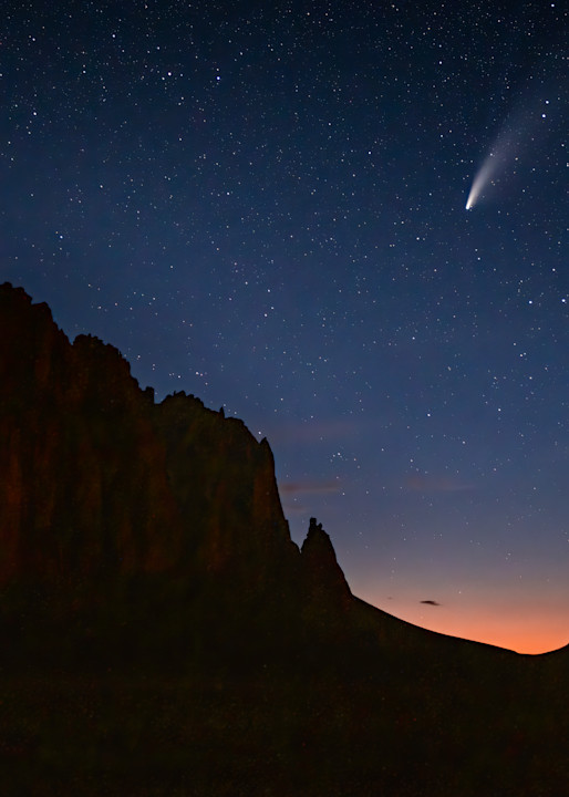 Comet Over Shiprock I Photography Art | Peter Batty Photography