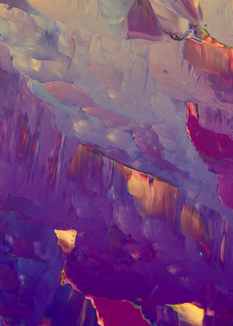 Ethereal Cliffs (Vanillin Crystals) Art | Carol Roullard Art