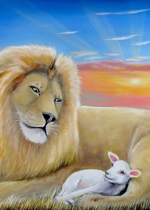 The Lion And The Lamb 1 Art | errymilart
