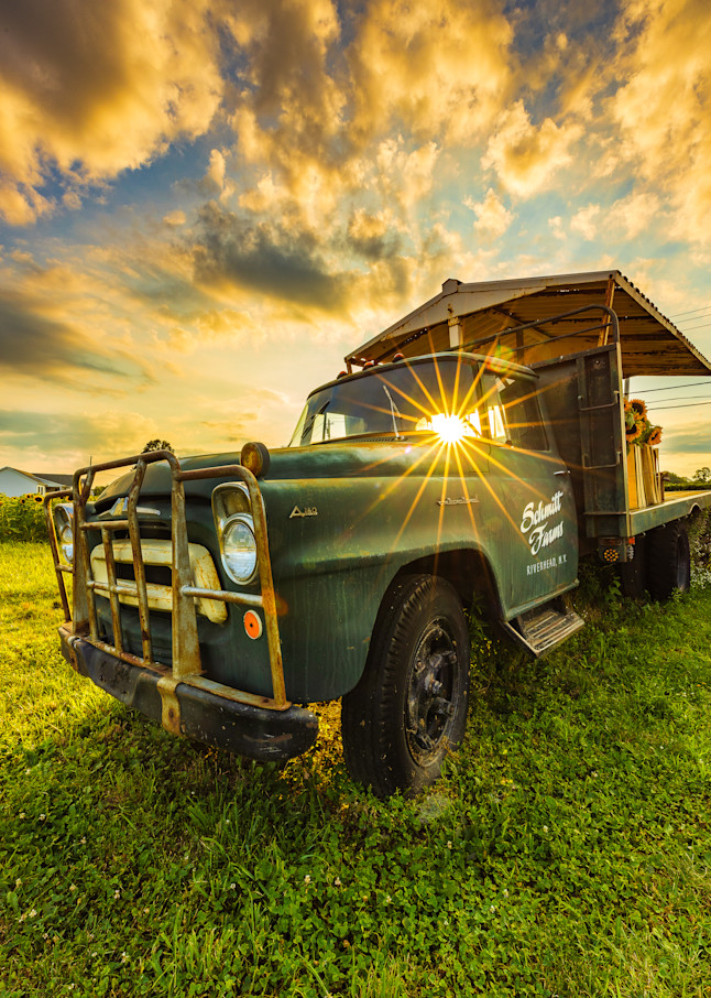 Schmitt's  Truck Sunburst Photography Art | Teaga Photo