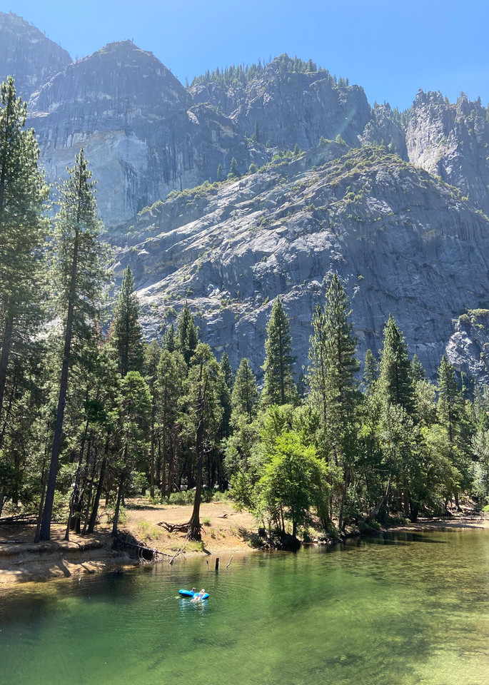 Swimming In Yosemite National Park Art | Coat Of Many Colors