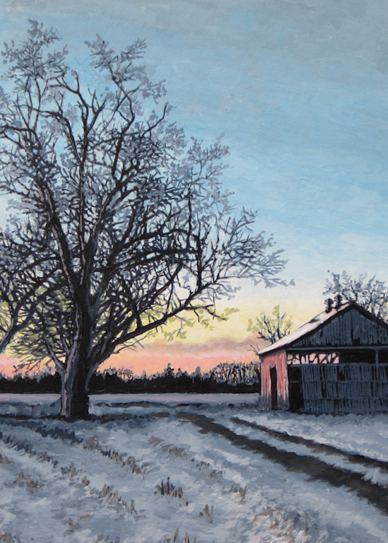 Barn With Snow, 2016 Art | Logan Rogers