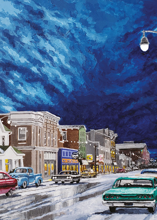 Downtown Tipp City, Ohio, 1950's, 2018 Art | Logan Rogers