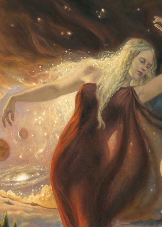 She Wrapped Her Arms Around The Edge Of The Universe Art | Studio Girard