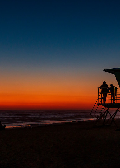 Lifeguards Sunset Photography Art | Kermit Carlyle Photography 